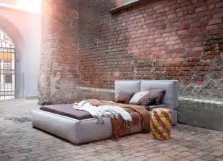 Łózko tapicerowane bari