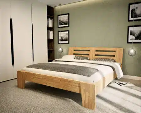 Łóżko Dębowe Verona – Tartak Meble